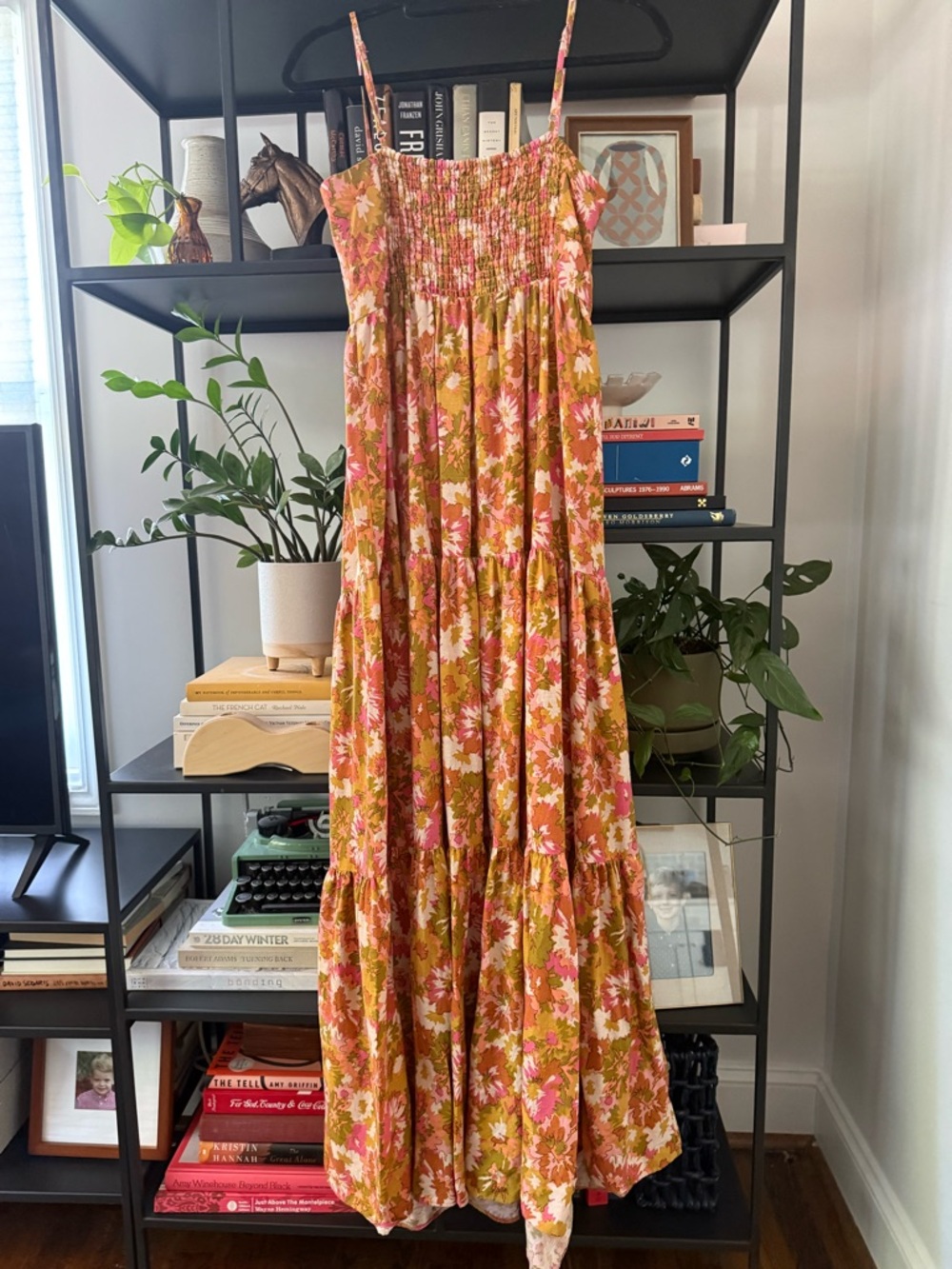 House of Harlow 1960 Pink and Olive Floral Maxi Dress - Picture 4 of 4